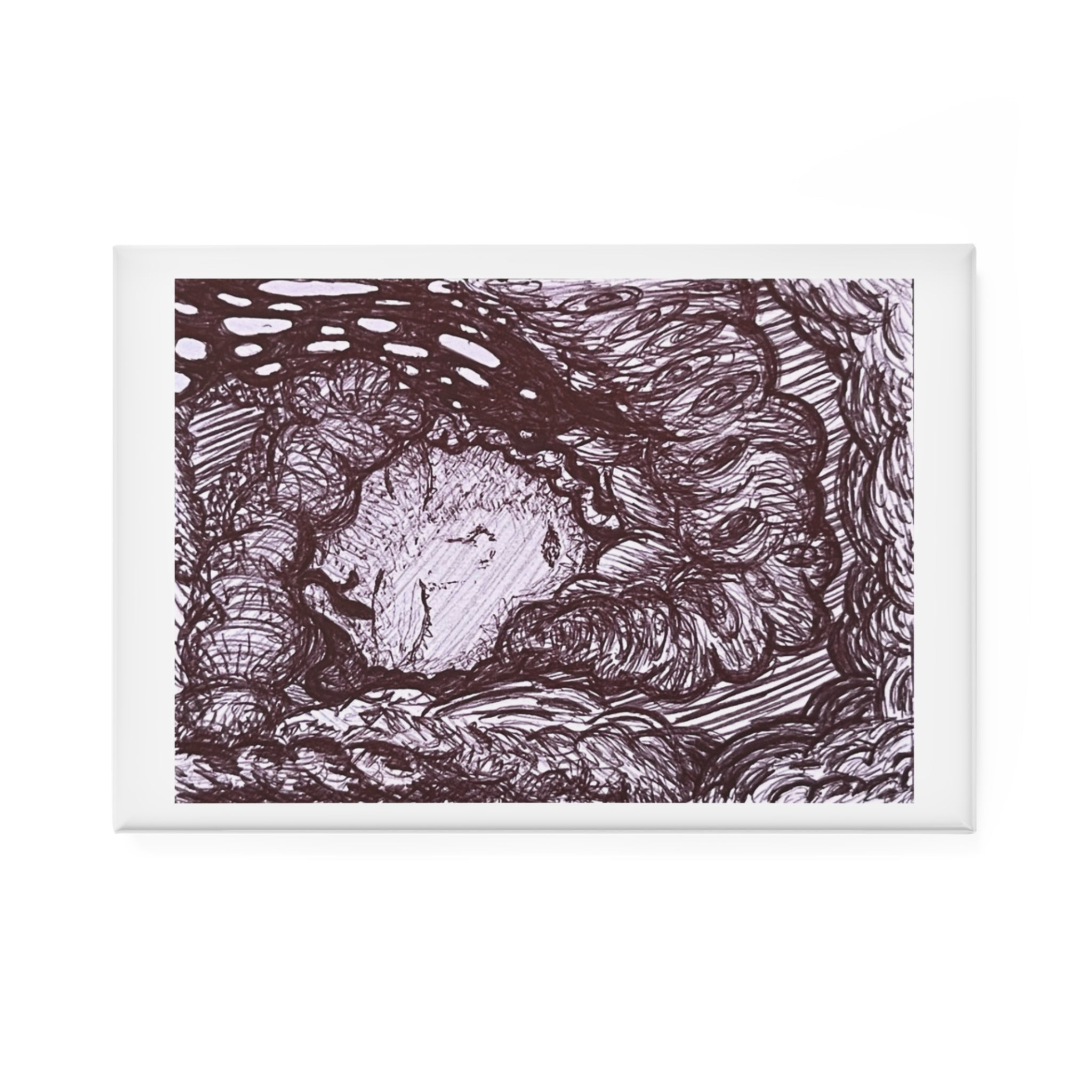 Ravenous Rectangle Magnet — Art Refrigerator Magnet