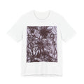 Artistic Ballpoint Sketch Tee — Hand-Drawn Floral & Figure Graphic T-Shirt
