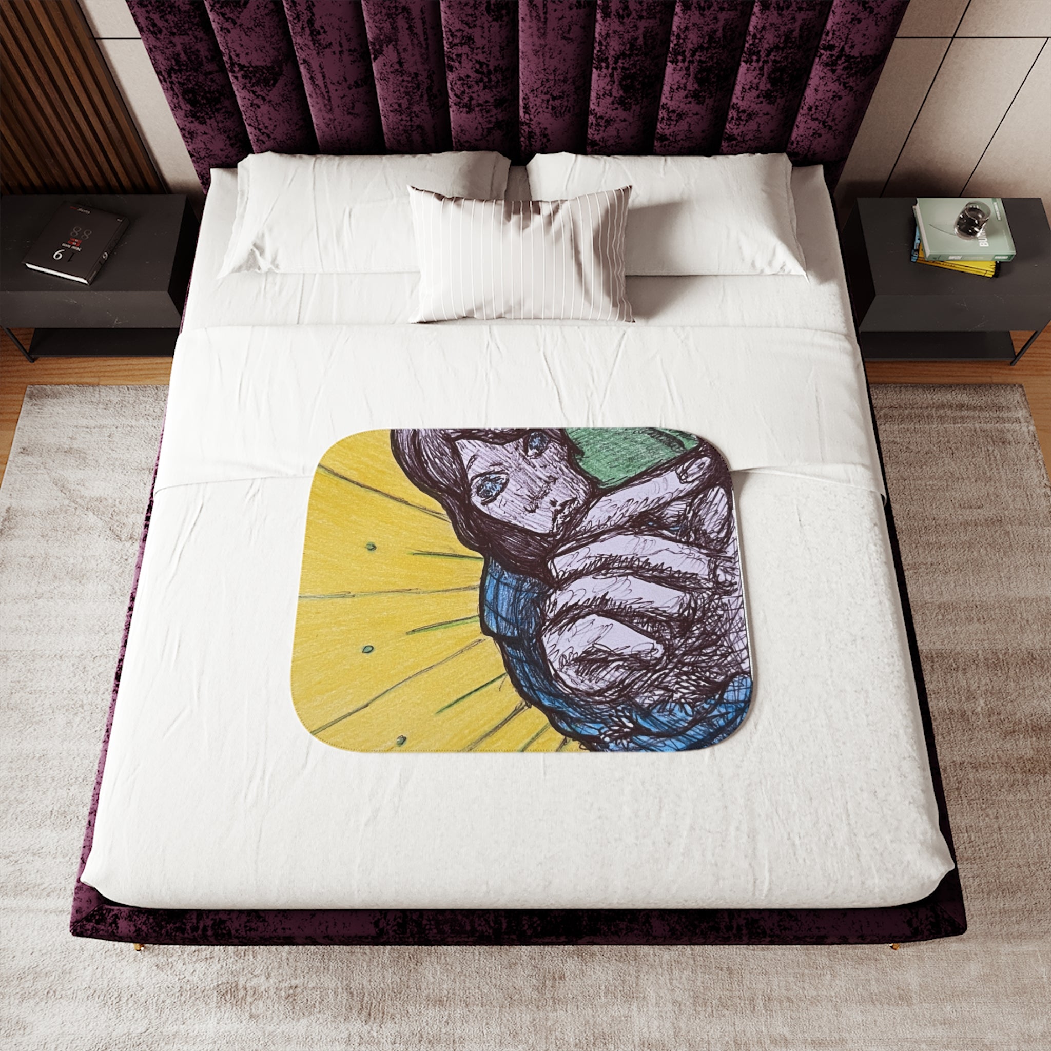 Ravenous Art Sherpa Blanket